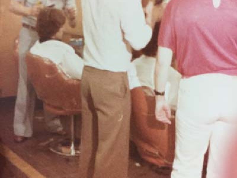 imágenes históricas de los inicios de la peluquería Ana y Ángel