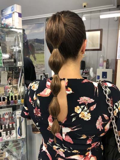 Peinado con coleta