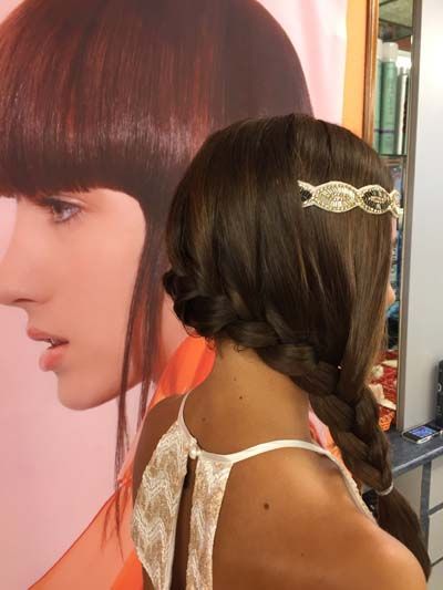 Peinado trenzado para mujer